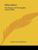 Subscription: The Disgrace Of The English Church (1843)
